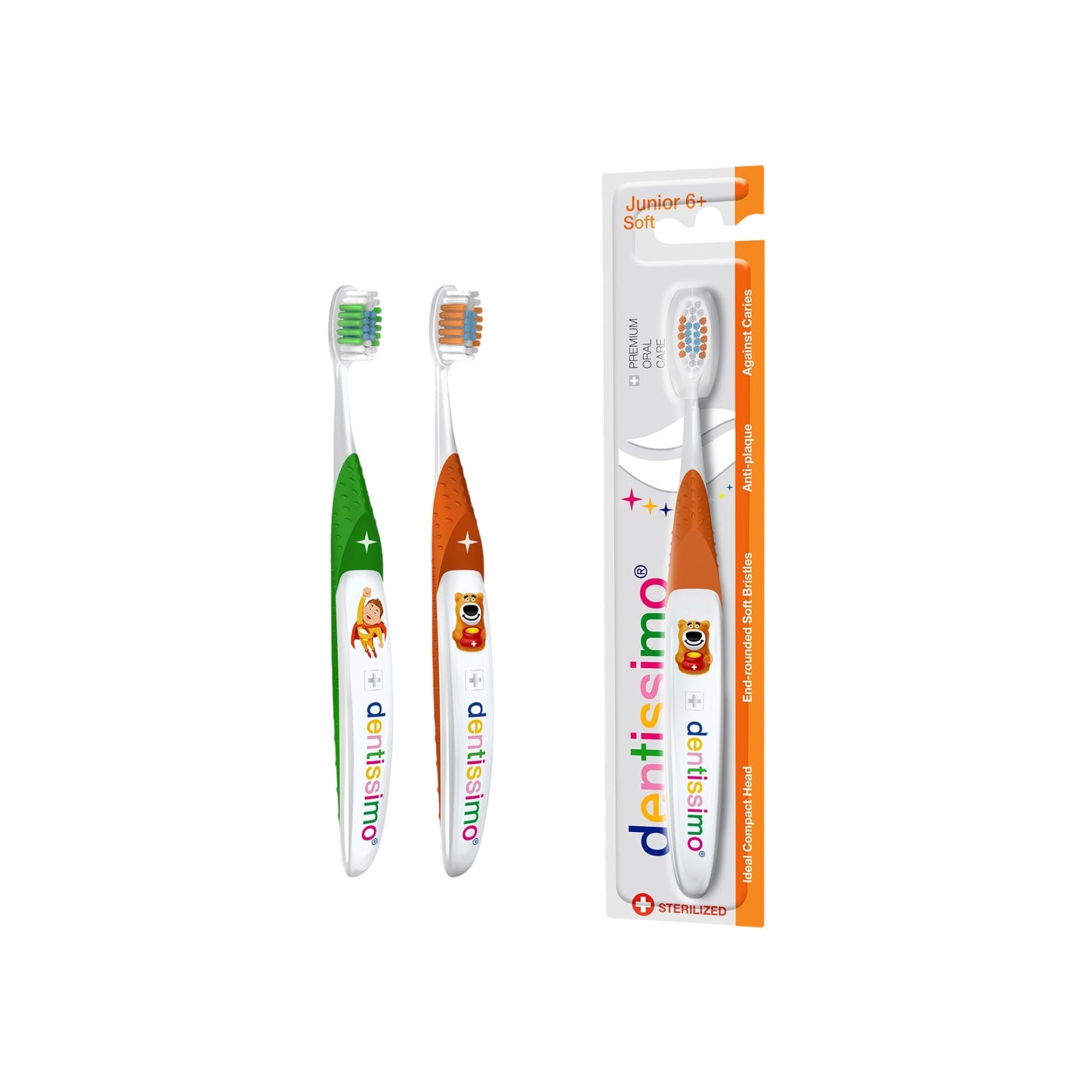Dentissimo Junior 6+ ناعمة
فرشاة أسنان للأطفال