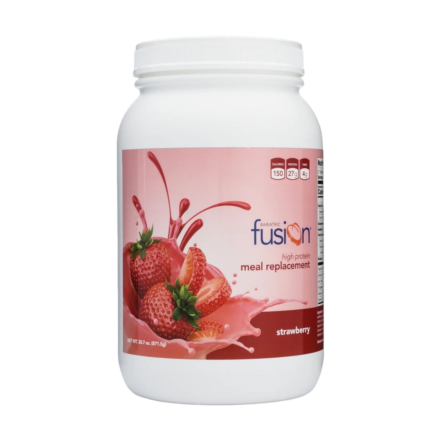 Bariatric Fusion بروتين بنكهة الفراولة - بديل غني بالبروتين للوجبات للمصابين بالسمنة 881 جم
