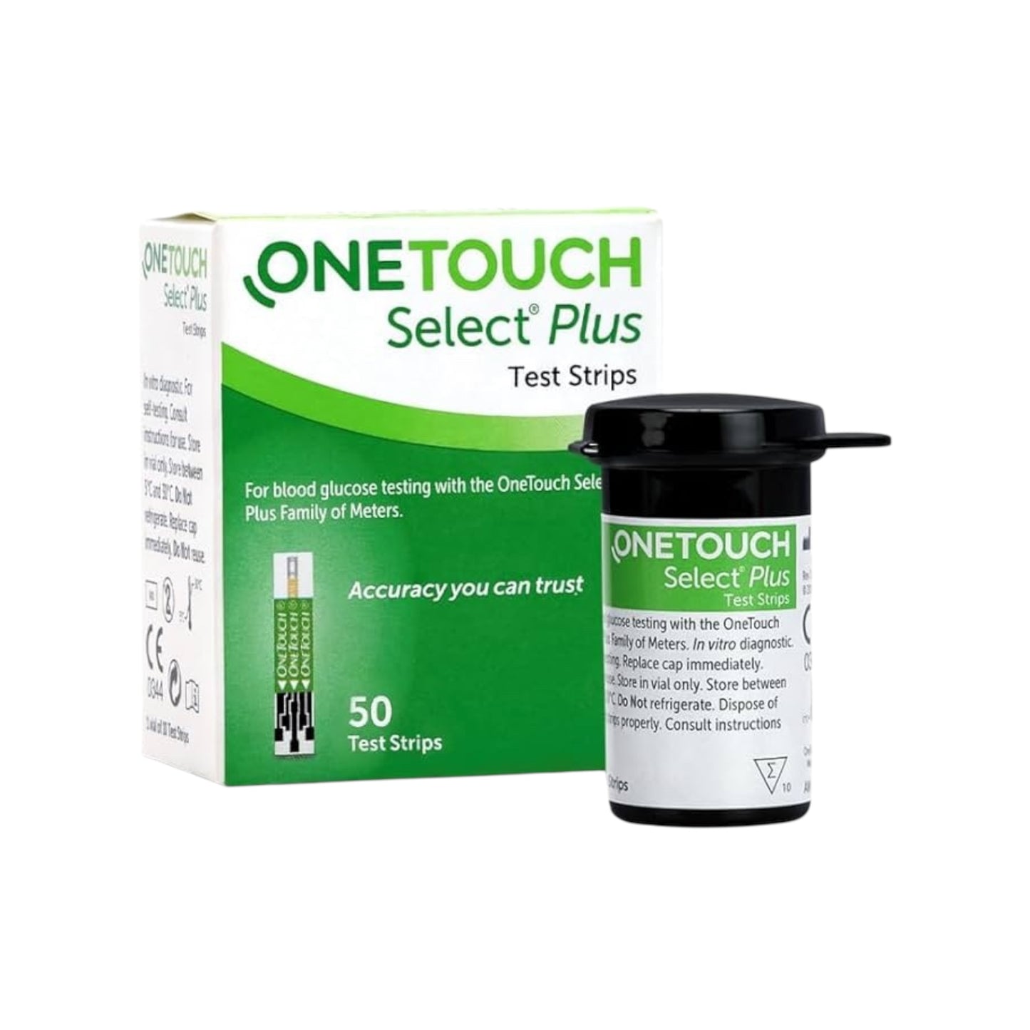 شرائط اختبار نسبة السكر في الدم One Touch Select Plus - 50 شريطًا
