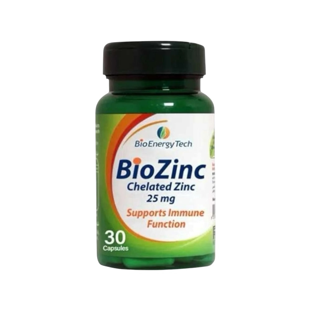 Bio Energy Tech Chelated Zinc 25Mg 30 Capsule