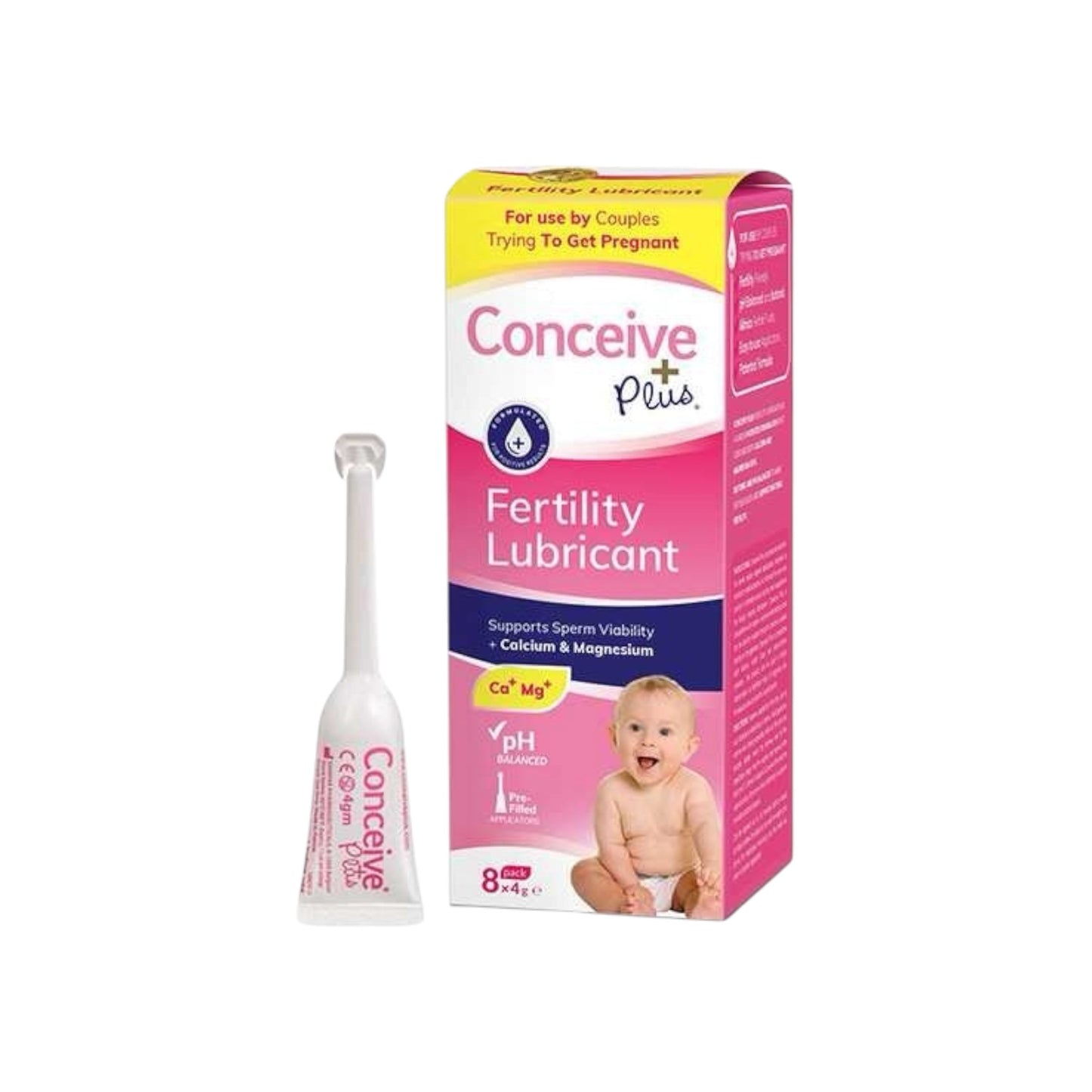 Conceive Plus مزلق يدعم الخصوبة الطبيعية 4 جرام * 8 قوارير