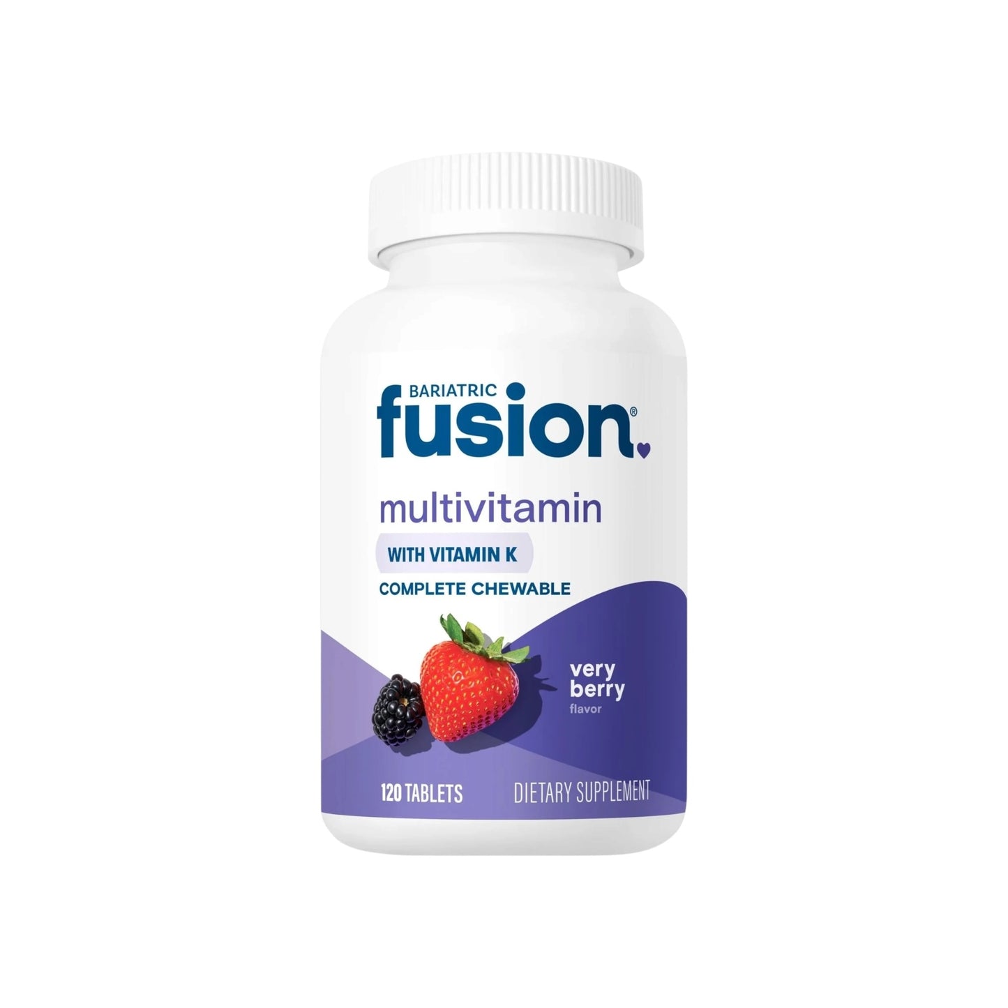 Bariatric Fusion فيري بيري متعدد الفيتامينات الكامل القابل للمضغ مع فيتامين ك 120 قرصًا