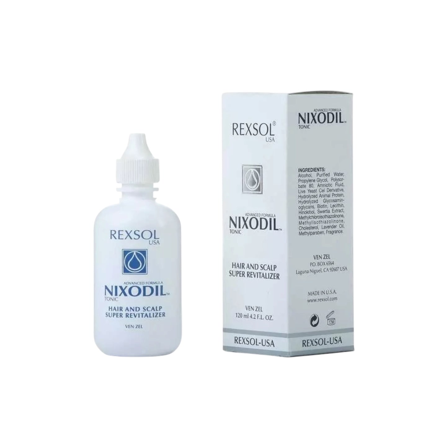 Rexsol Hair Tonic Rexol Nixodil Tonio منشط لإعادة الحيوية 120 مل
