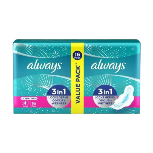 مجموعة Always Extra Long Slim Value Pack 16 فوطة صحية