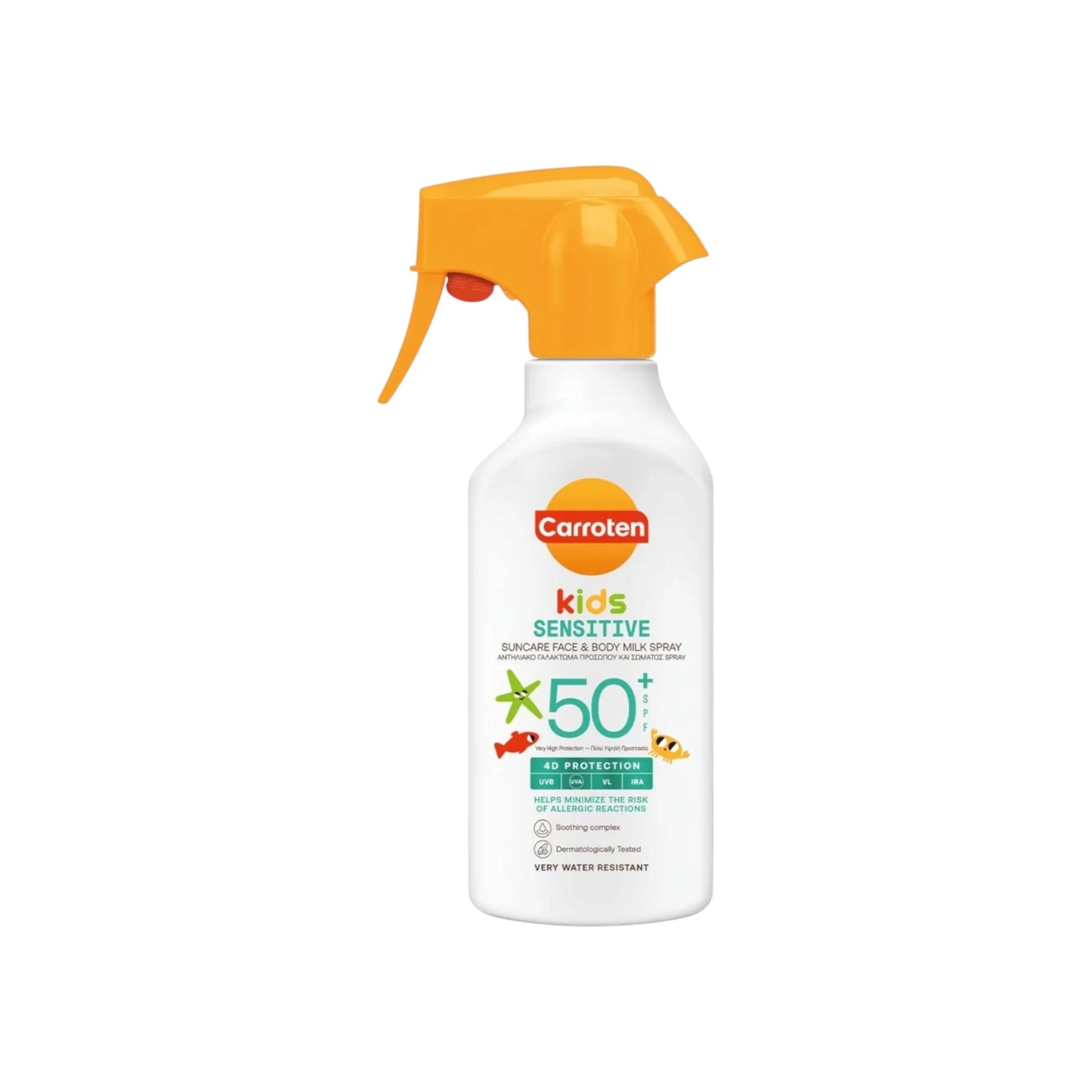 Carroten Kids Suncare حليب للوجه والجسم SPF50 سعة 200 مل