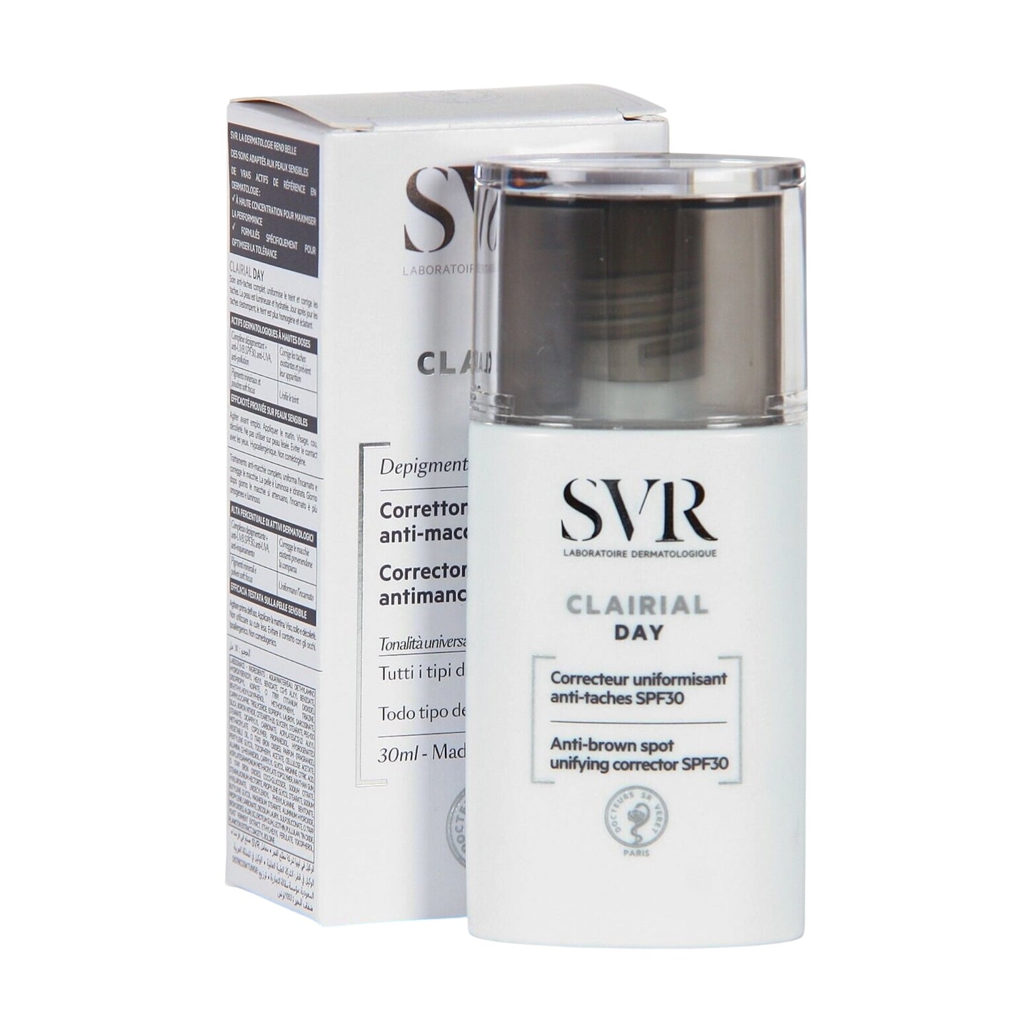 SVR Clairial Day مصحح موحد ومضاد للبقع بعامل حماية SPF30