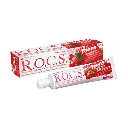 معجون أسنان ROCS للمراهقين بنكهة حلوة من البرية...