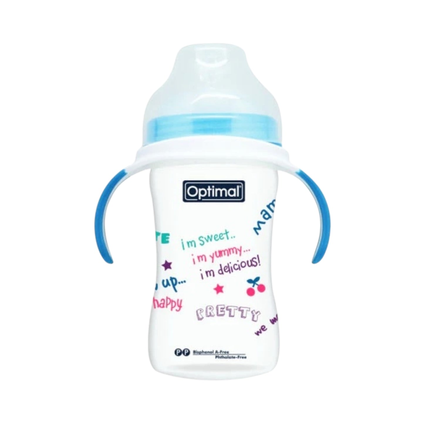 Optimal Extra Wide Neck Feeding Bottle With Handle 240ml