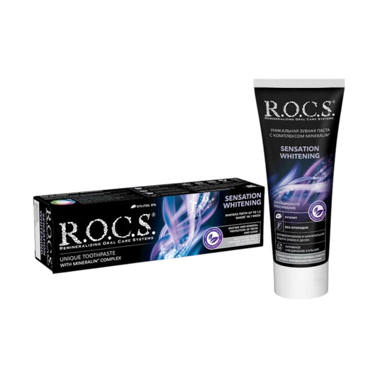 معجون أسنان ROCS Sensational Whitening 74 جرام