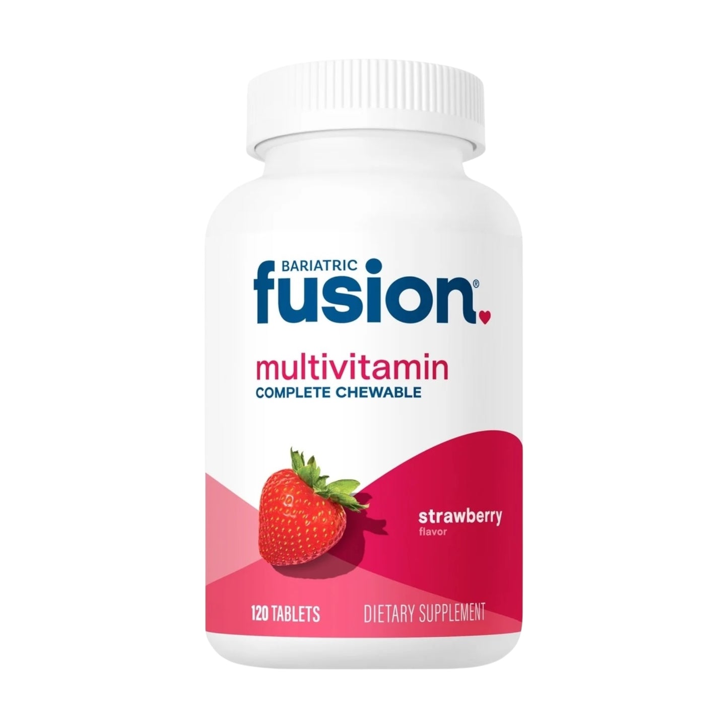 Bariatric Fusion أقراص فيتامينات متعددة قابلة للمضغ لعلاج السمنة بنكهة الفراولة 120 قرصًا