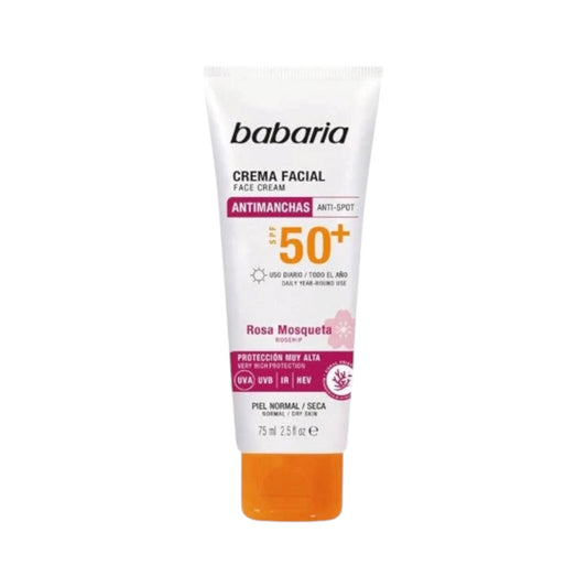 كريم وجه مضاد للبقع الداكنة من باباريا SPF50+ سعة 50 مل