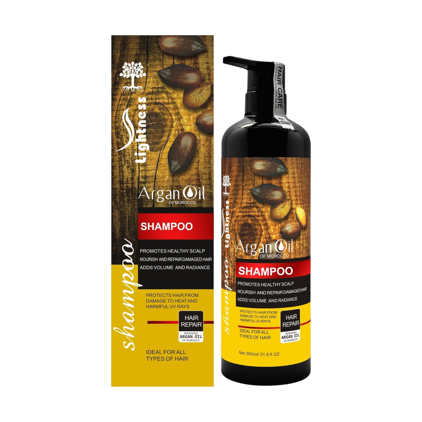 Lightness Argan Oil and Protein Anti Hair Fall Shampoo 900ml