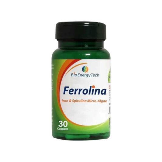Bio Energy Tech Ferrolina Iron + Spirulina 30 Capsule