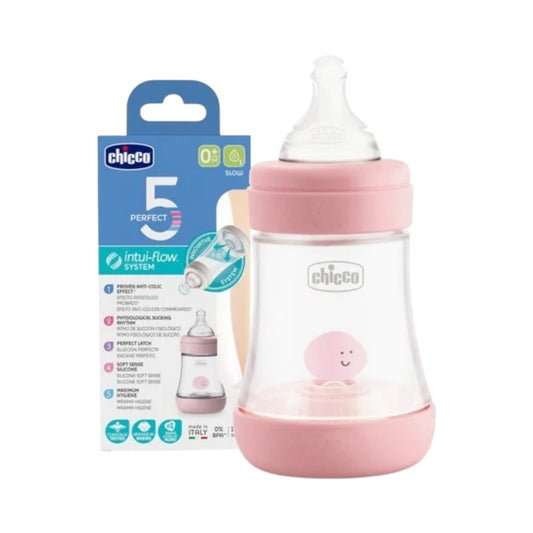 زجاجة رضاعة تشيكو F.Bottle Perfect5 Pp Grl 150 Slow Sil C12