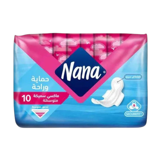 نانا ماكسي سميكة عادية 10 فوط صحية