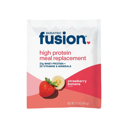 Bariatric Fusion بروتين عالي بديل وجبة بنكهة الفراولة والموز 41.5 جم