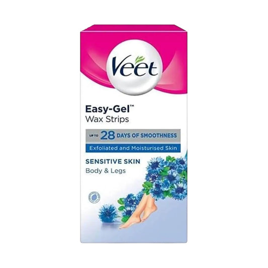 شرائح Veet للساقين والجسم ازالة الشمع
 شرائح الشمع للبشرة الحساسة ٢٠ قطعة