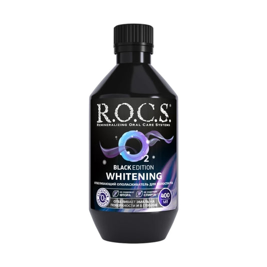 غسول الفم ROCS الإصدار الأسود 400 مل (خالي من الكحول)