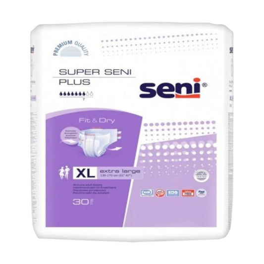 حفاضات سيني سوبر بلس للكبار مقاس XL 30 حفاضة