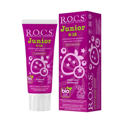 معجون أسنان ROCS خالي من الفلورايد للأطفال