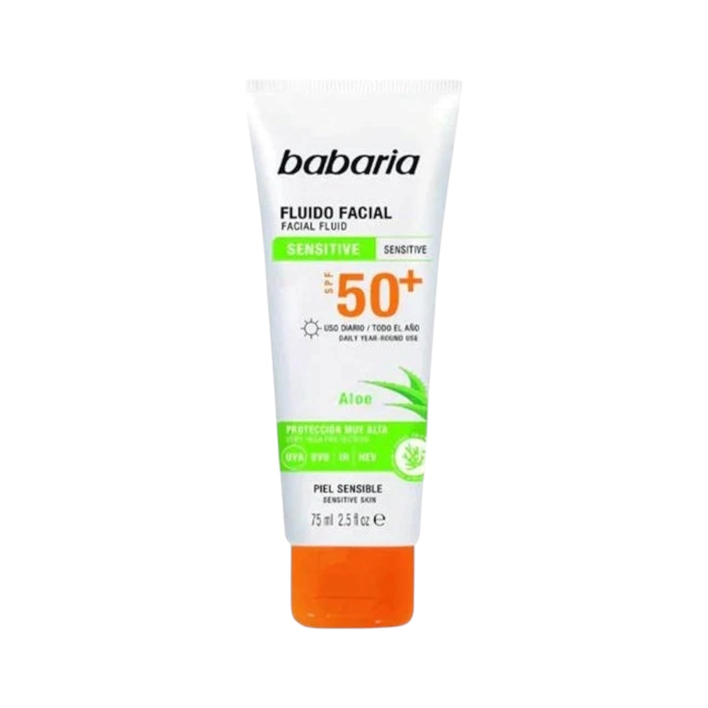 باباريا بخلاصة الصبار لمقاومة التجاعيد
واقي شمسي للوجه
عامل الوقاية من الشمس SPF50 سعة 75 مل