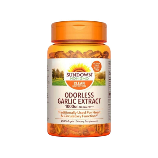 Sundown Odorless Garlic Extract 1000mg 250 Capsules