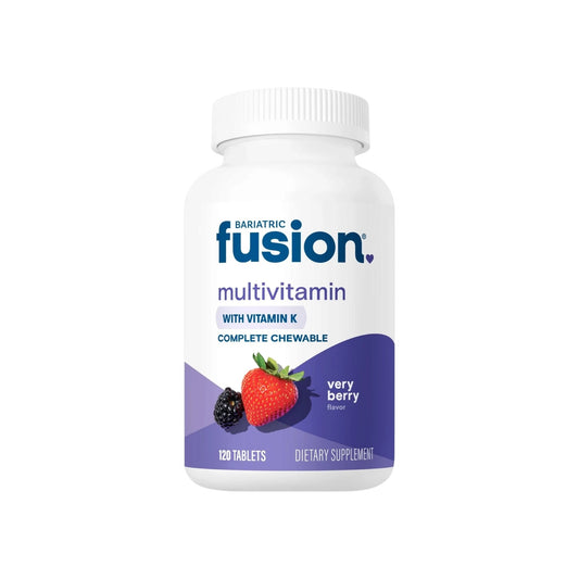 Bariatric Fusion فيري بيري متعدد الفيتامينات الكامل القابل للمضغ مع فيتامين ك 120 قرصًا
