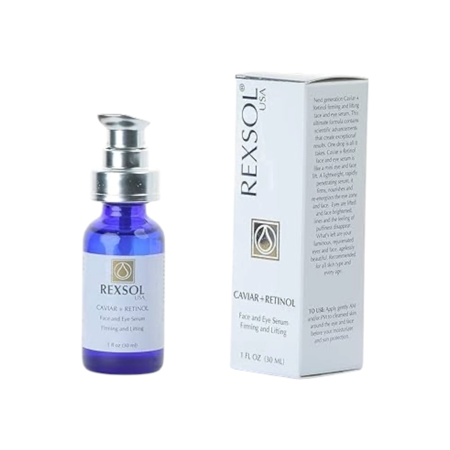 Rexsol Caviar+ Retinol Face & Eye
Lifting Serum 30ml