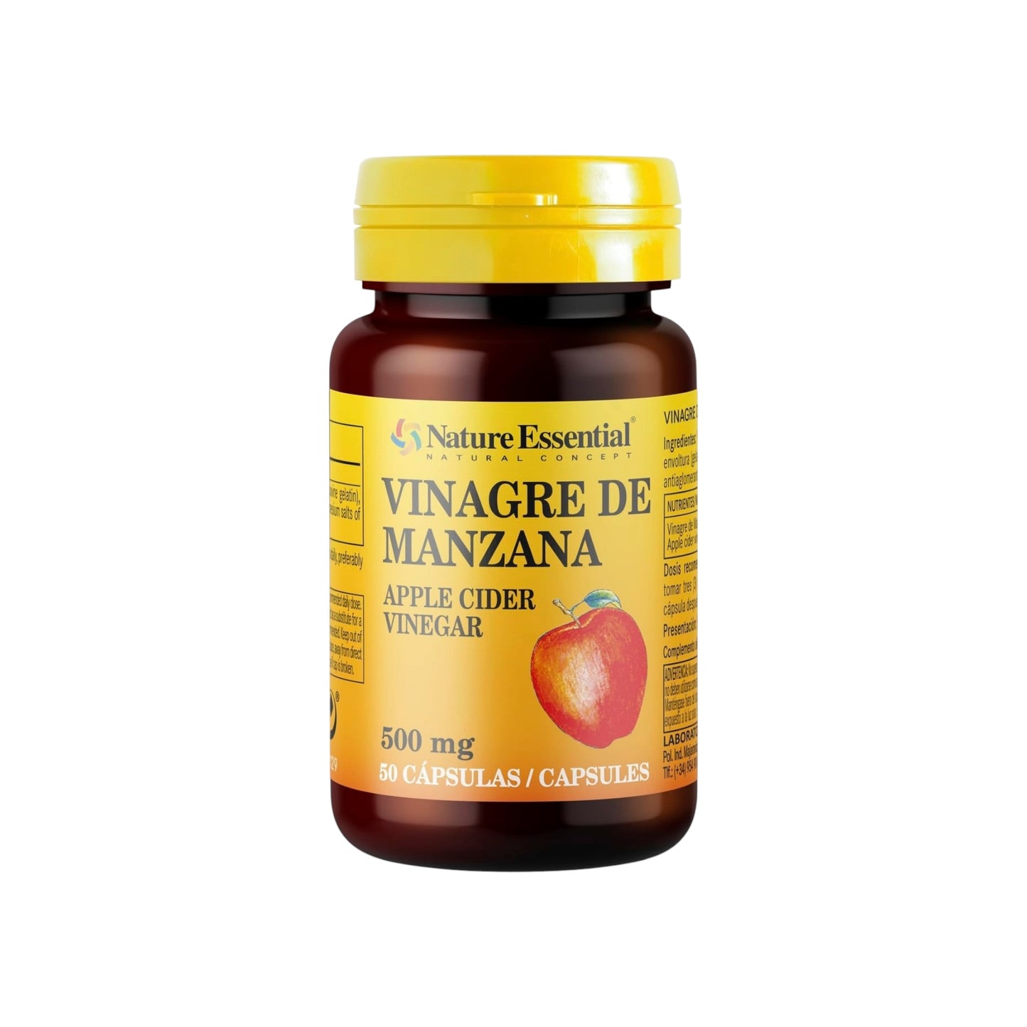 Nature Essential خل التفاح 500 ملغ 50 كبسولة