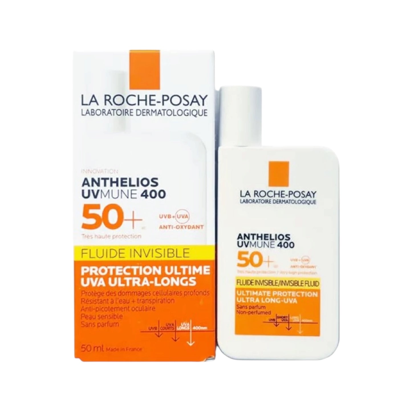 لاروش بوزيه أنثيليوس يو في ميون 400 سائل شفاف واقي شمسي SPF50+ بحجم 50 مل