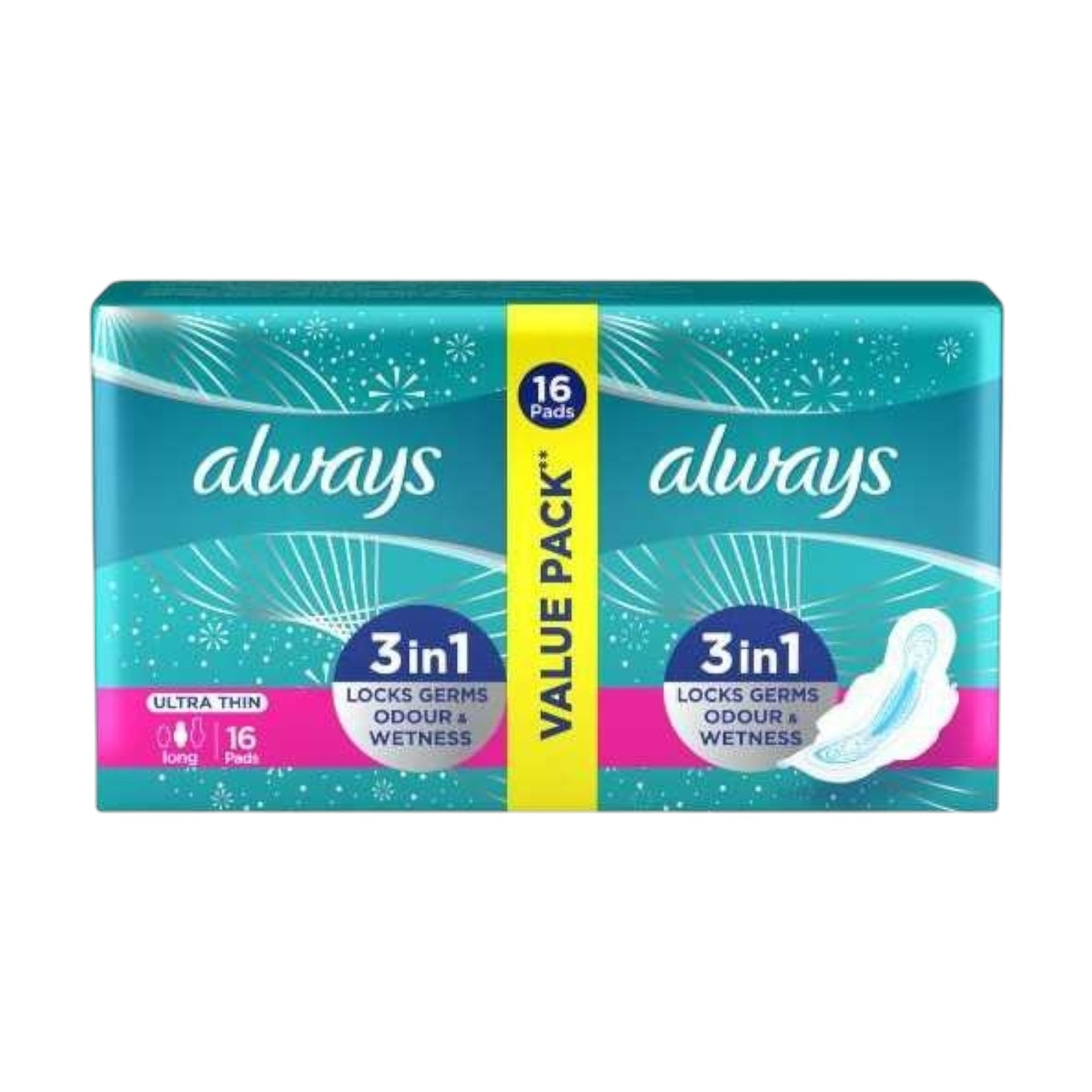 مجموعة Always Extra Long Slim Value Pack 16 فوطة صحية