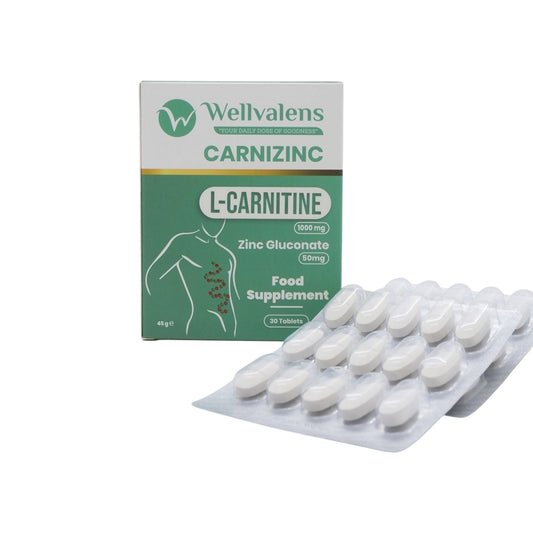 Wellvalens Carnizinc L-Carnitine 30 قرص