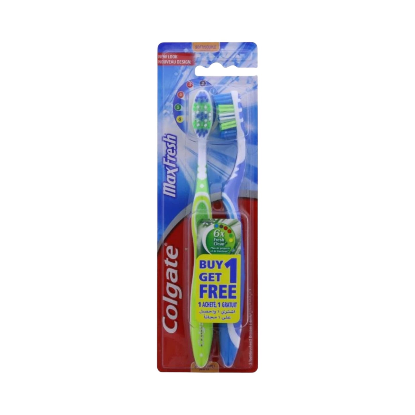 Colgate 360 Optic White Soft
فرشاة أسنان مزدوجة