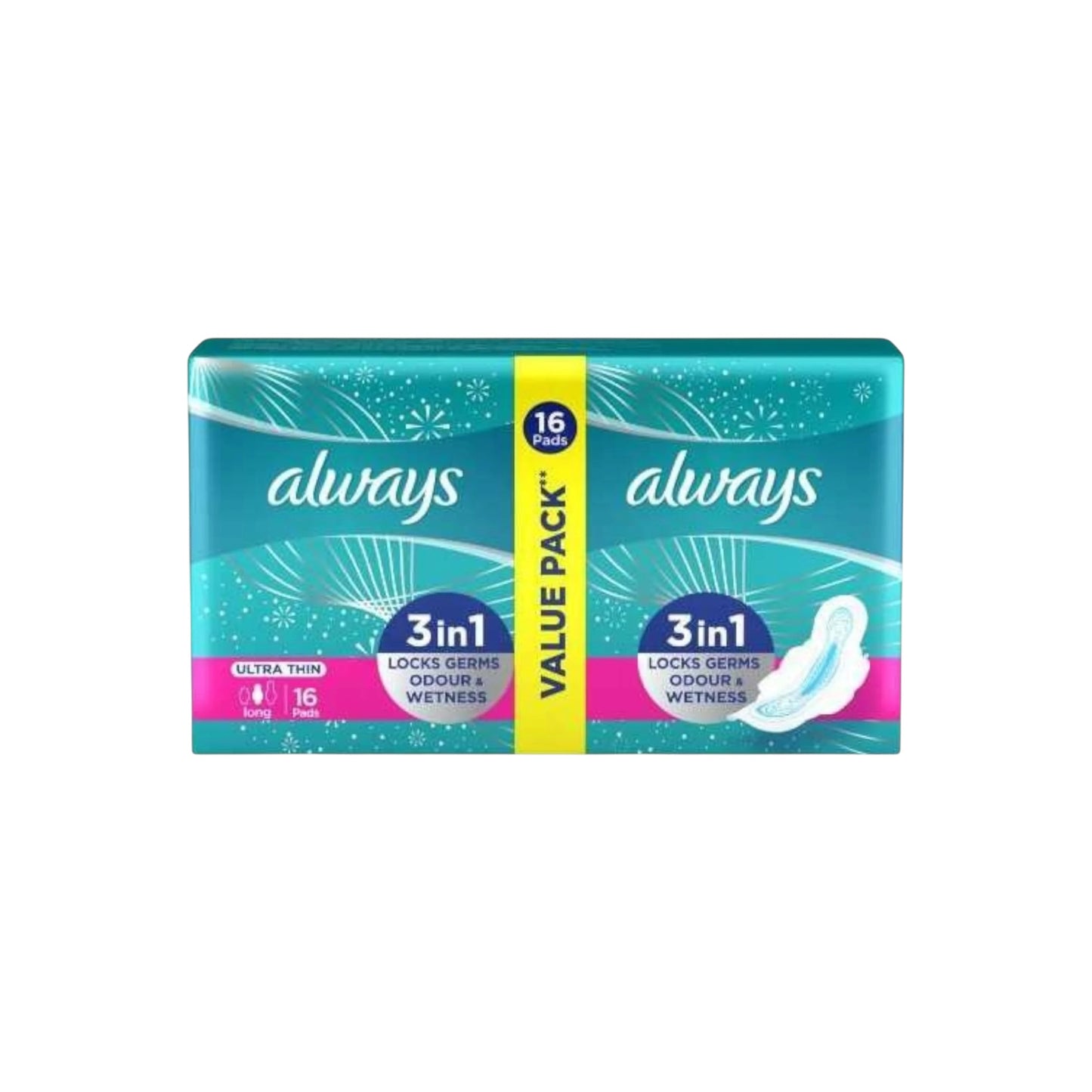 مجموعة Always Extra Long Slim Value Pack 16 فوطة صحية