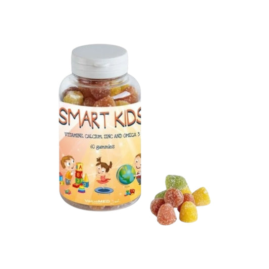 فيتامينات ومعادن وأوميغا 3 للأطفال من Smart Kids عدد 60 قطعة حلوى جيلاتينية