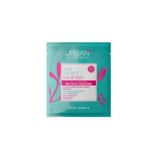 Urban Care قناع جوز الهند والصبار النقي قبل غسل الشعر