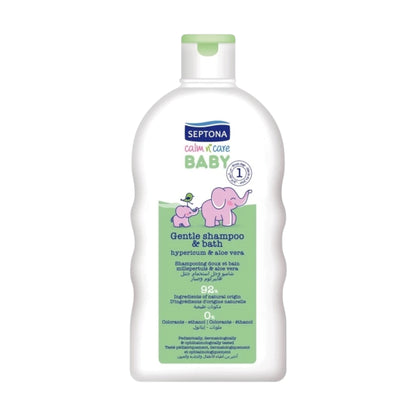 Septona Baby Calm n Care
شامبو وسائل استحمام لطيف بخلاصة نبتة سانت جون والصبار 200 مل