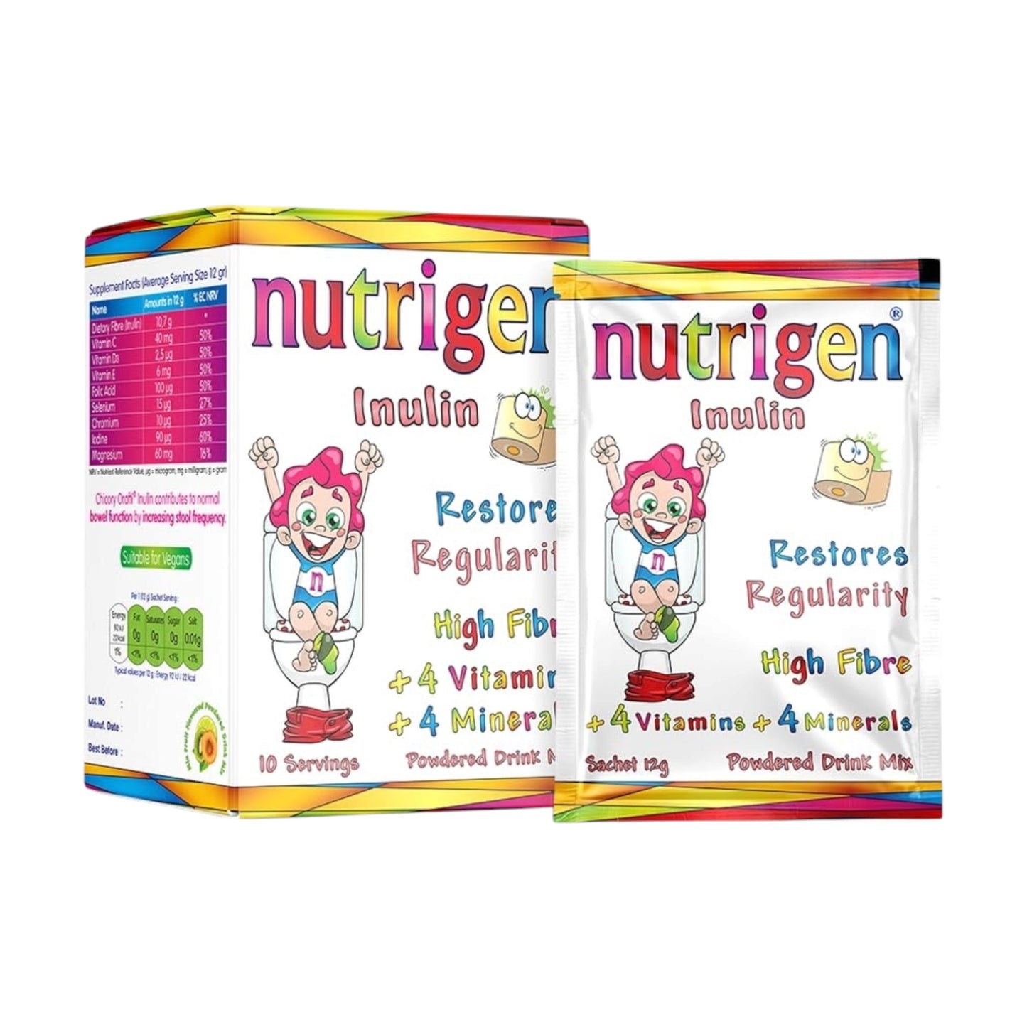 Nutrigen Inulin Laxative for
Kids 10 Sachets