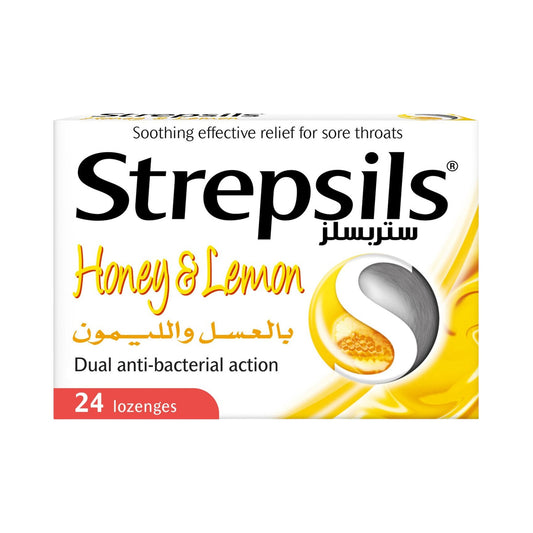 ستربسلز عسل وليمون ٢٤ قرصًا