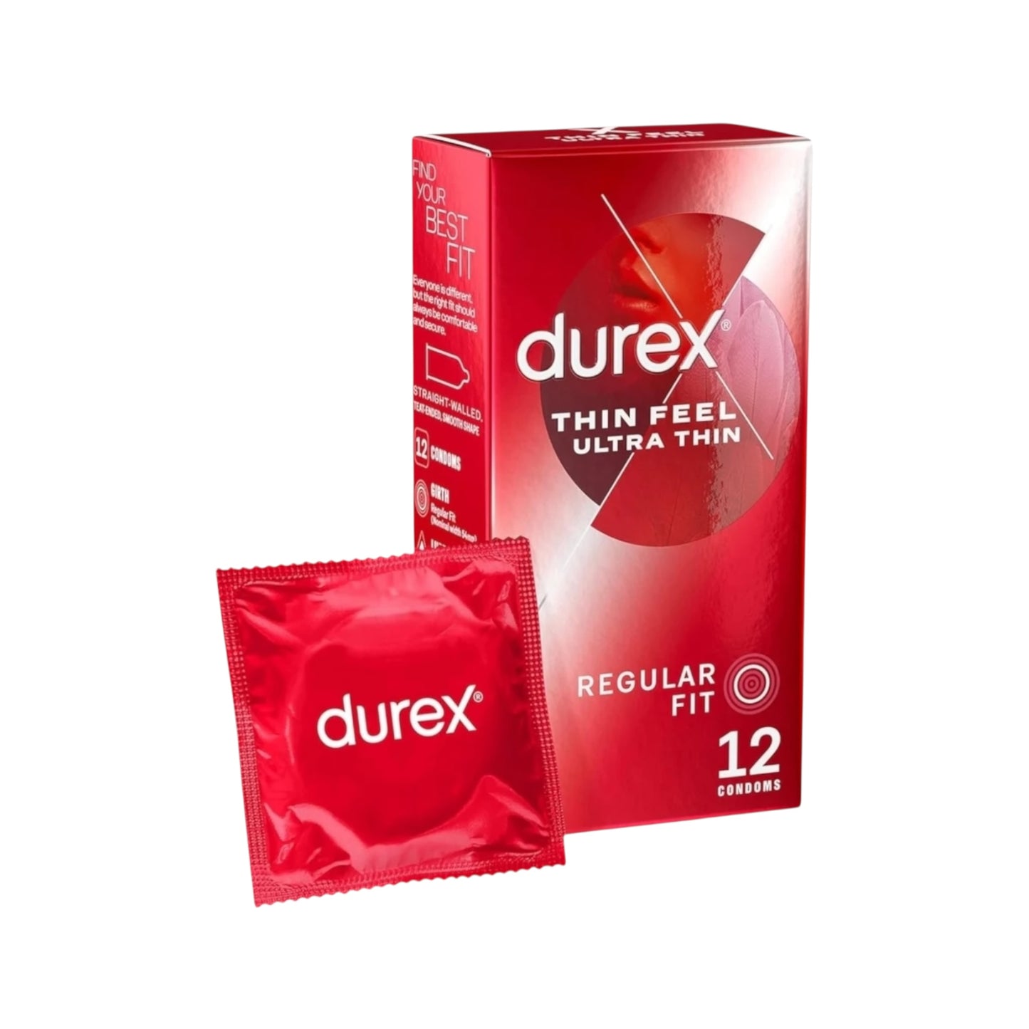 واقيات ذكرية من Durex Thin Feel - ١٢ واقيًا ذكريًا