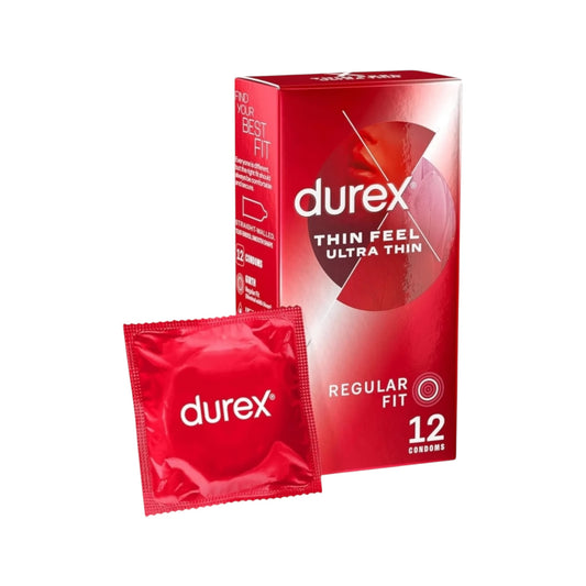 واقيات ذكرية من Durex Thin Feel - ١٢ واقيًا ذكريًا
