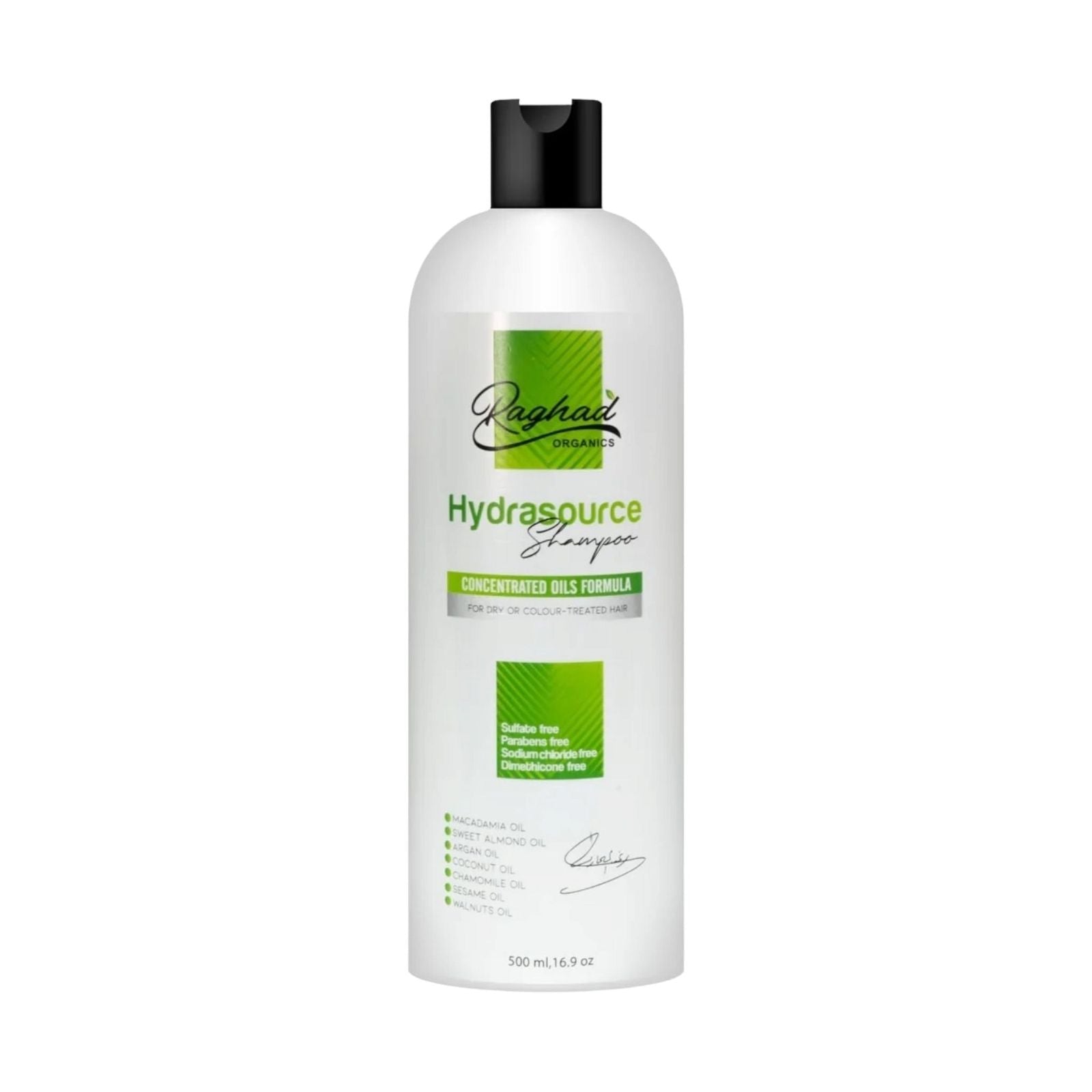 Raghad Organics Hydrasource Shampoo 500ml - MELIA PHARMACY - MELIA PHARMACY